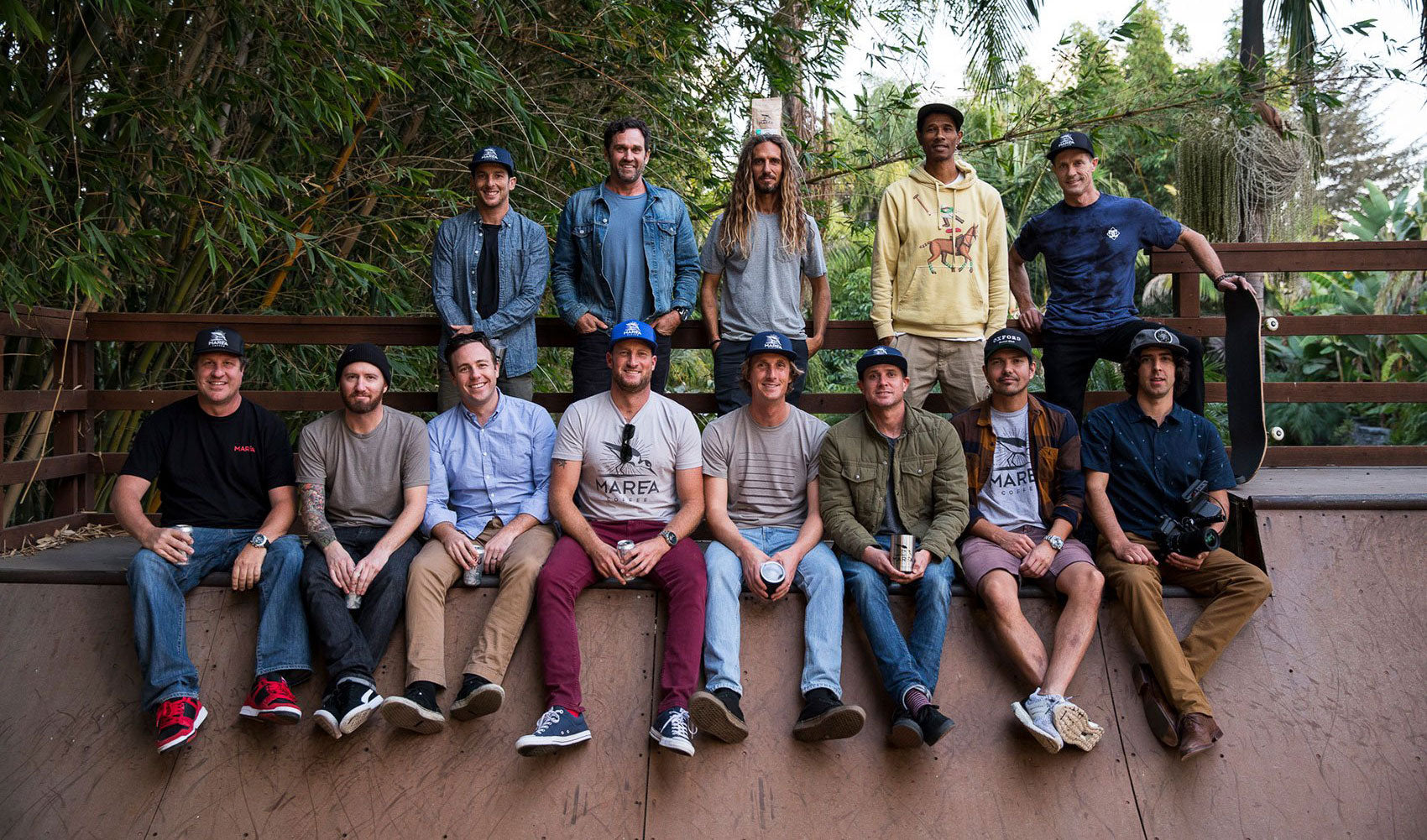 Marea Ambassadors-Danny Way-Taylor Steele-Todd Glaser-Rob Machado-Alphonzo Rawls-Chris Benchetler-Kimmy Fasani